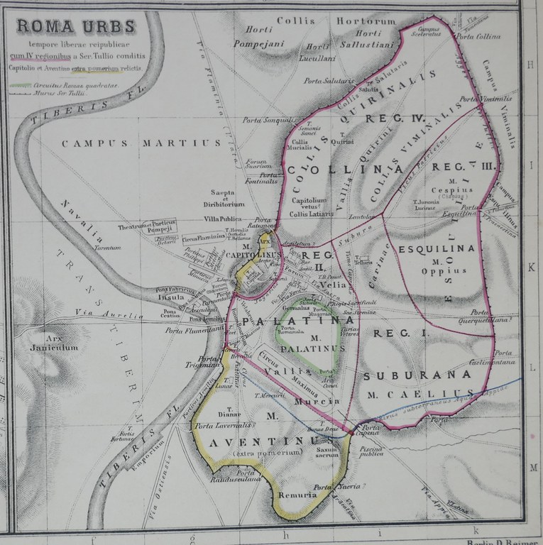 Rom: die Regionen (Atlas antiquus) große Datei Rom: die Regionen (Atlas antiquus) große Datei