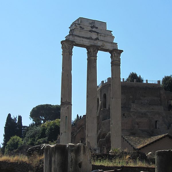 Der Tempel des Castor und Pollux auf dem Forum Romanum