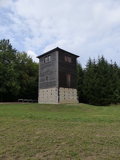 Der Limeswachturm bei Mahdholz (Rainau)