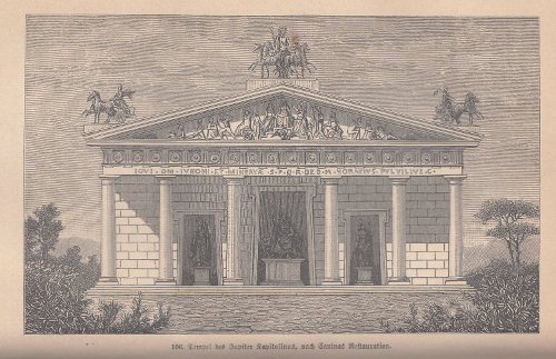 templum iovis capitolini, Iuppitertempel auf dem Kapitol (Rekonstruktion)