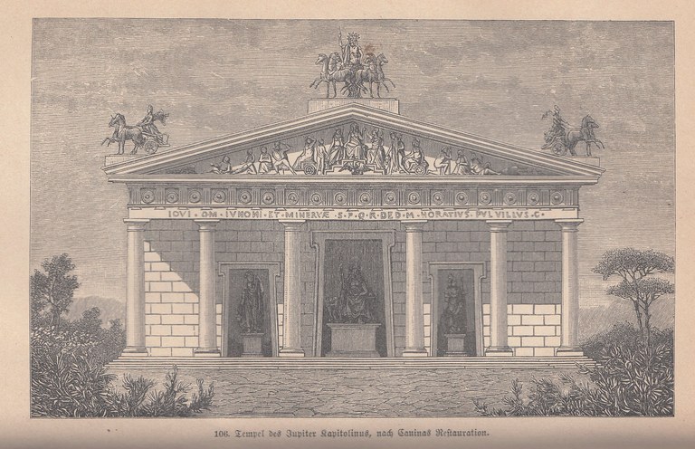 Tempel des Iuppiter Capitolinus auf dem Kapitol in Rom