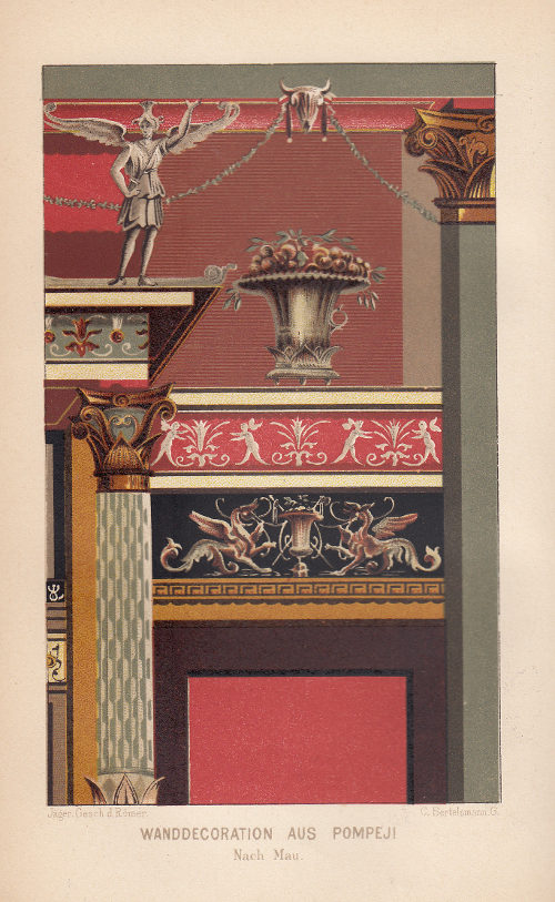 Wanddekoration aus Pompei, kleine Datei (Breite 500 px)