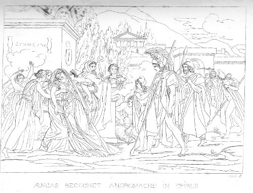Aeneas begrüßt Andromache (kleines Bild)