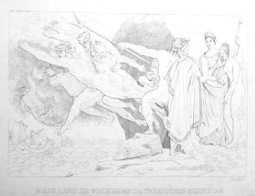 Aeolus schickt die Winde (kleines Bild)