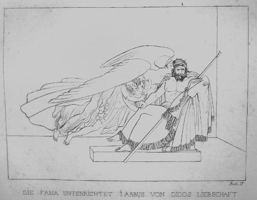 Fama unterrichtet Iarbas - Aeneis, 4. Buch - kleines Bild