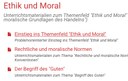 Ethik und Moral (Klassenstufe 7-9)