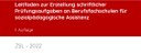 Leitfaden zur Erstellung schriftlicher Prüfungsaufgaben an Berufsfachschulen für sozialpädagogische Assistenz