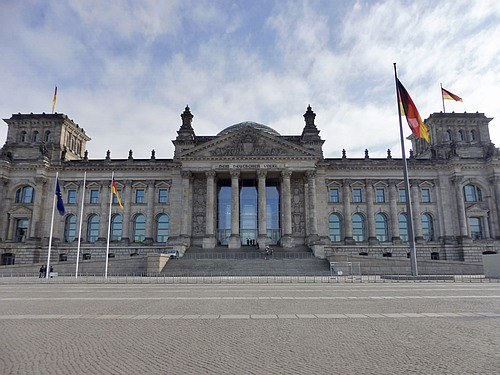 Das Reichstagsgebäude in Berlin, Sitz des Deutschen Bundestages