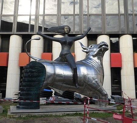 Skulptur Europa und der Stier in Strassburg