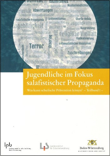 Titelbild der Handreichung Jugendliche im Fokus salafistischer Propaganda, Teilband 1