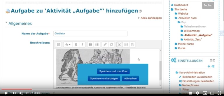 Teaser-Moodle-Aufgabe